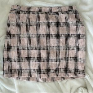 Wild Fable - Pink Plaid Mini Skirt